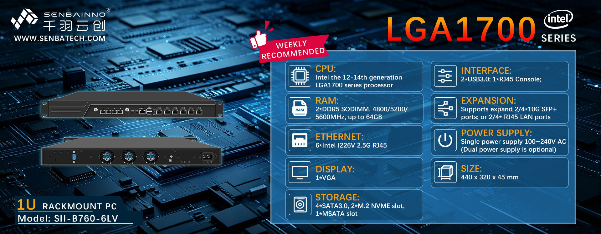 6 Lan LGA1700 Firewall Appliance