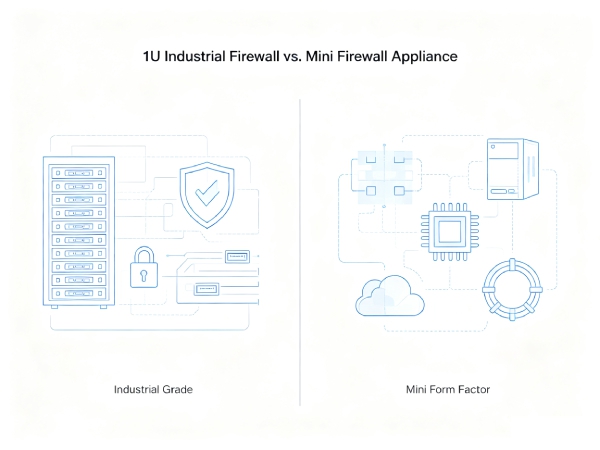 1U Industrial Firewall vs. Mini Firewall Appliance