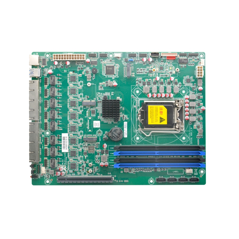 8 Lan I210AT I219LM LGA1151 DDR4 Firewall Motherboard
